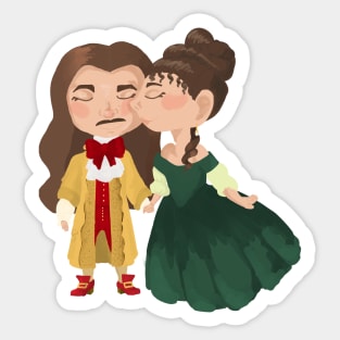 Louis XIV and Madame de Montespan Sticker